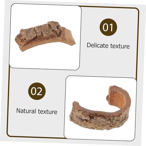 Gadpiparty Natural Pecan Wood Bark Sheets 100g for DIY Terrarium Background, Reptile Habitat Decor, Fish Tank and Snake Enclosure Backdrop in Kuwait