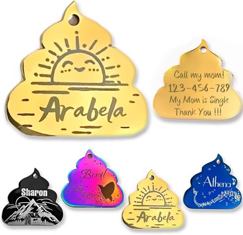 Custom Dog Tags Personalized Engraving Pet ID Tags in 15 Shapes Durable Stainless Steel Pet ID Tags for Small Large Dogs Cats (2-Star) in Saudi Arabia