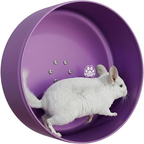 15" Silent Chinchilla Running Wheel, Aluminum Alloy Noiseless Exercise Wheel, Small Animal Running Wheel, Ultra Smooth Bearing, Large Comfort Wheel for Chinchilla, Hamster, Hedgehog & Small Pets in Saudi Arabia