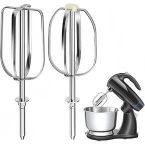 مضارب خلاط بديلة متوافقة مع نماذج خلاطات Sunbeam Mixmaster 2355، 2356، 2357، 2358، 2359، 2360، 2364، 2381-Premium 304 من الفولاذ المقاوم للصدأ، ملحقات عالية الكفاءة، غير عالمية - عبوتان in Kuwait