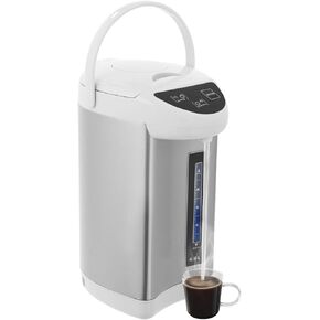 Electric Water Boiler and Warmer, 4L/4.2 Qt Stainless Steel Hot Water Dispenser, Auto & Manual Dispenser, Instant Heating, Countertop Hot Water Boiler Kettle for Coffee & Tea(Grey) in Kuwait