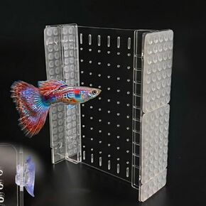 Fish Tank Divider, 8"x9" Acrylic Aquarium Divider Clear Adjustable with Suction Cups for 5 Gallon Fish Tank in Saudi Arabia