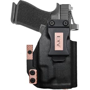 IWB Gun Holster للحمل المخفي - يناسب Kimber CDS9 مع O Light PLX | (ذهبي وردي) حافظات مسدس كيديكس المصنوعة يدويًا مع مجموعة مخالب مخصصة | حافظات EYV in Kuwait