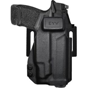 حافظة مسدس OWB (خارج حزام الخصر) - تناسب جهاز Kimber CDS9 مع O Light PLX | حافظة مسدس كيديكس مصنوعة يدويًا | حافظات EYV in Kuwait