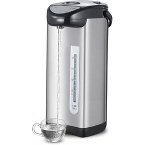 Commercial Chef Electric Hot Water Dispenser, 730W Stainless Steel Water Boiler with 5.8 Qt. Capacity, 360-Degree Base, 3 Dispensing Modes, Chlorine Removal, CHHWD10B, Stainless/Black in Saudi Arabia