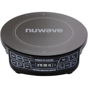Nuwave Flex Pro 10.25 بوصة موقد الحثي الدقيق مع شاشة IMD تعمل باللمس، LED، زجاج مقاوم للكسر، 81 درجة حرارة (100 درجة -500 درجة فهرنهايت)، 3 واط (600/900/1400 واط)، إيقاف تلقائي، تصميم محمول، 30503V01 in Kuwait