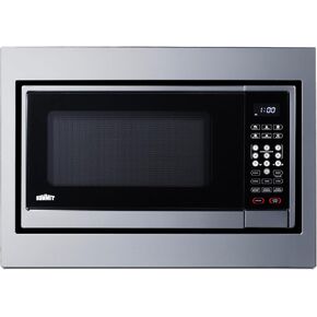 Summit Built-in Microwave Stainless Steel - SMBI27TK30 | With Trim Kit Fits 30" spaces 2.2 cu.ft. Capacity in Saudi Arabia