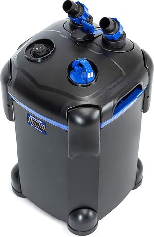 AMOSIJOY Canister Filter, Ultra-Quiet External Aquarium Filter with Free Media for Large Fish Tanks and Aquariums in Kuwait