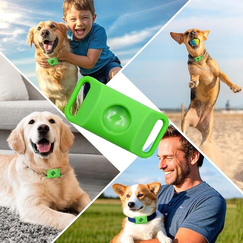 Pendant for Dogs, Adjustable Collar Tag for Small Medium Large Breeds, Water-Resistant Wellness Pendant with 2 Refills (Green) in Saudi Arabia