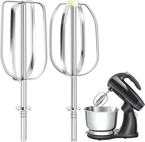 Replacement Mixer Beaters Compatible with Sunbeam Mixmaster Mixers Models 2355, 2356, 2357, 2358, 2359, 2360, 2364, 2381-Premium 304 Stainless Steel, High Efficiency Attachments, NOT UNIVERSAL- 2 Pack in Kuwait