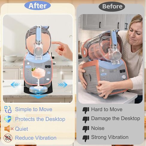 حصيرة منزلقة لسلسلة Ninja Slushie Max FS605، انزلاق سلس مع قاعدة مضادة للانزلاق، مع حزام تعليق، سهلة التنظيف، تحمي سطح المطبخ، حصيرة قوية لملحقات آلة Ninja Slushie in Kuwait