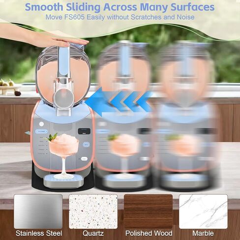 حصيرة منزلقة لسلسلة Ninja Slushie Max FS605، انزلاق سلس مع قاعدة مضادة للانزلاق، مع حزام تعليق، سهلة التنظيف، تحمي سطح المطبخ، حصيرة قوية لملحقات آلة Ninja Slushie in Kuwait