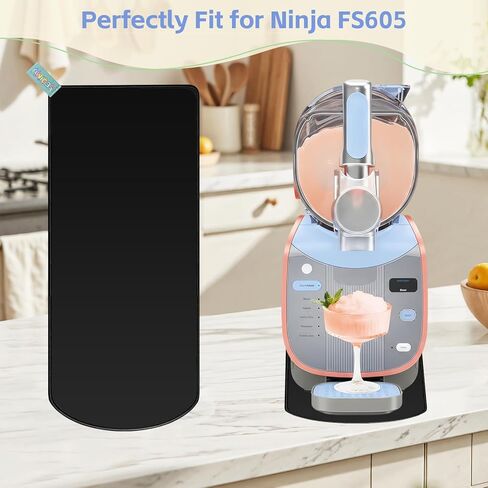 حصيرة منزلقة لسلسلة Ninja Slushie Max FS605، انزلاق سلس مع قاعدة مضادة للانزلاق، مع حزام تعليق، سهلة التنظيف، تحمي سطح المطبخ، حصيرة قوية لملحقات آلة Ninja Slushie in Kuwait