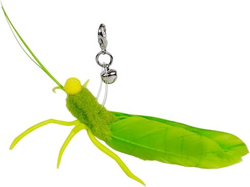 TTcat Feather Toys, 3 Pcs Simulation Insects Grasshopper Refills, Cat Toys Replacement Feathers for Cat Kitten Wand. in Kuwait