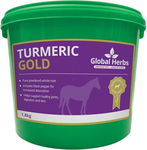 Global Herbs Turmeric Gold Pure Powdered Whole Turmeric Root and Black Pepper in Kuwait