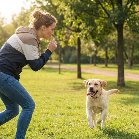 Dog Training Whistle, Silver Metal Adjustable Pitch with Key Ring, Compact 1pc for Recall Practice and Obedience Cues, Everyday Carry for Walks in Kuwait