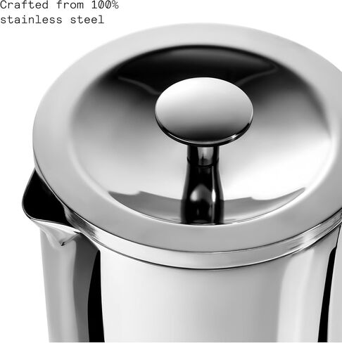 aarke Coffee Press - Premium 100% Stainless Steel Coffee Maker, 34oz (1L) Insulated Double-Walled Vacuum Body with Cool-Touch Exterior and Precision Mesh Filter in Kuwait