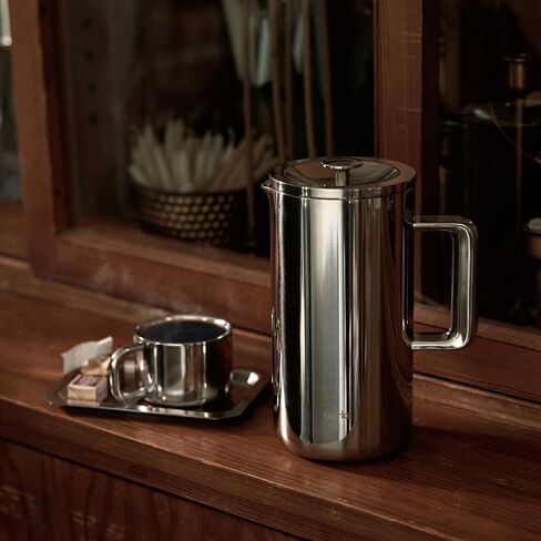 aarke Coffee Press - Premium 100% Stainless Steel Coffee Maker, 34oz (1L) Insulated Double-Walled Vacuum Body with Cool-Touch Exterior and Precision Mesh Filter in Kuwait