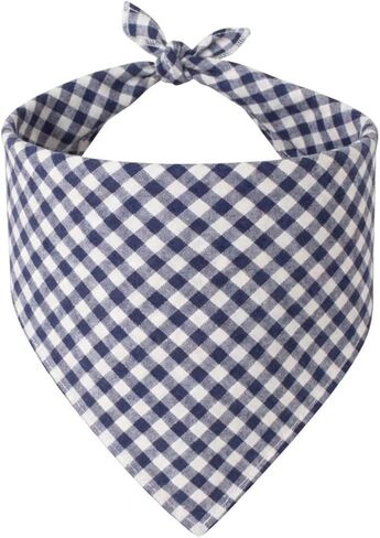 Dog Bandanas 1 Pack; Cotton Linen Pink Plaid Bandana for Large Dogs; Soft Breathable Dog Accessories; Valentines Girl Dog Bandana in Kuwait