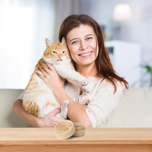 صندوق تذكار تذكاري للكلاب من CJiangpo، هدايا تذكارية لجرار الحيوانات الأليفة الخشبية لفقدان شعر الكلاب والقطط، حاوية رماد تذكارية لهدايا التعاطف مع فقدان الحيوانات الأليفة، قطعة واحدة in Kuwait