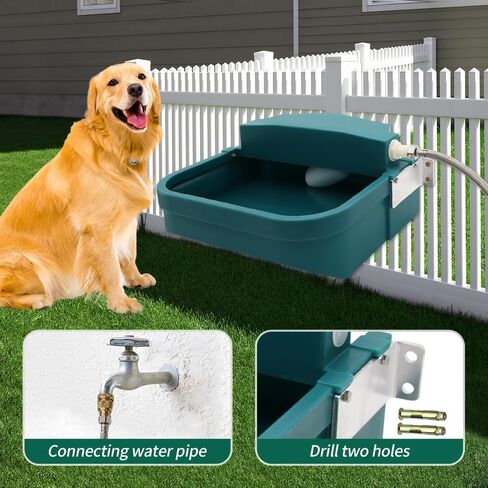 Automatic Water Dispenser Large Dog Water Bowl 9L/300oz Capacity for Cattle Horse Sheep Goat Drinking Tough in Kuwait