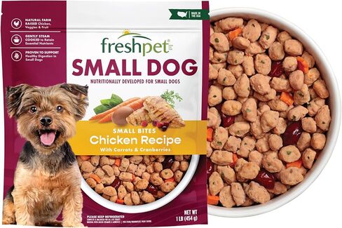 Freshpet طعام صحي وطبيعي للكلاب/السلالات الصغيرة، وصفة دجاج طازجة خالية من الحبوب، 1 رطل، أصفر (6-27975-01204-5) in Kuwait