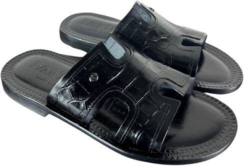 Ivan Troy Bosco Men’s Italian Leather Sandals Shoes in Kuwait