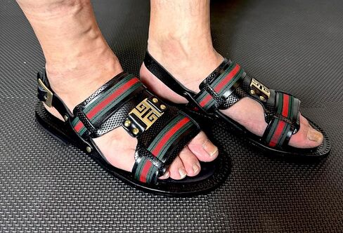 Ivan Troy Paolo Men’s Italian Leather Sandals Shoes in Kuwait