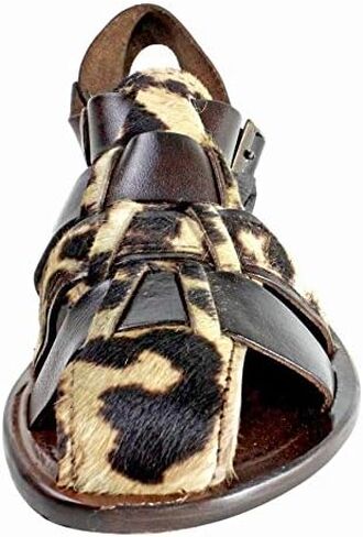 حذاء صندل جلد إيطالي للرجال من Zulu Brown in Kuwait