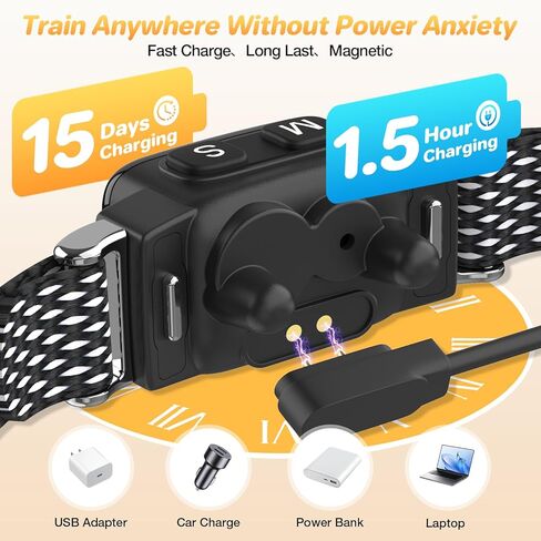 Bark Collar for Small Dogs 5-15lbs, No Shock Anti Barking Collar Small Breeds, Puppy Bark Collar with 7-Level Sensitivity, 3 Beep & Vibration Modes, IP67 Waterproof in Kuwait