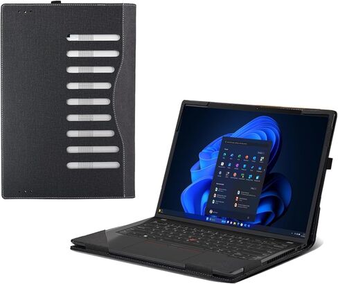 Laptop Cover for Lenovo ThinkPad P14s Gen 4 ThinkPad P14s Gen 3 14" (Not Suitable for Other Models) Mobile Sleeve Computer Bag Protective PU Leather Shell (Dark Gray) in Saudi Arabia