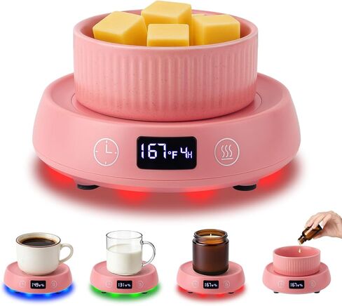 جهاز تسخين الأكواب للمكتب، جهاز تسخين فناجين القهوة الكهربائية، جهاز تسخين الشموع من 1 إلى 9 ساعات، ومؤقت إيقاف التشغيل التلقائي، 3 إعدادات لدرجة الحرارة، جهاز تسخين الشاي والمشروبات والقهوة، جهاز تسخين الشمع، جهاز صهر مكعبات الشمع الزيتية المعطرة in Kuwait
