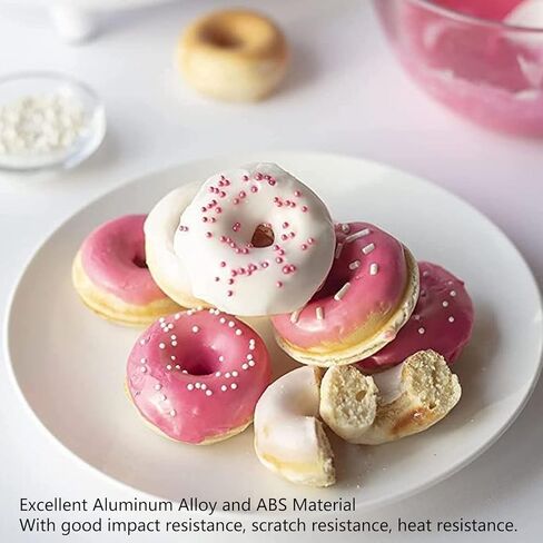 Mini Donut Maker Machine, 1200W Non Stick High Efficiency Safe Electric Doughnut Making Machine Electric Doughnut Machine for Kid-Friendly Breakfast(US 110V) in Kuwait