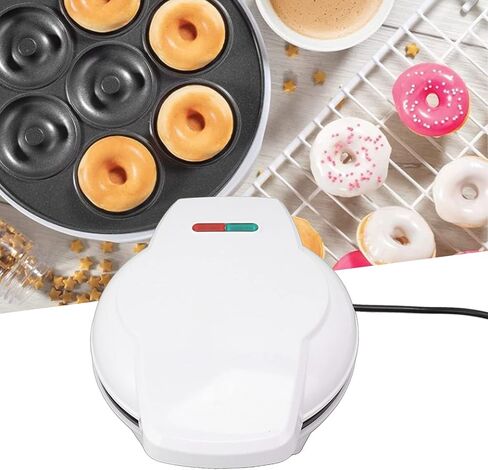 Mini Donut Maker Machine, 1200W Non Stick High Efficiency Safe Electric Doughnut Making Machine Electric Doughnut Machine for Kid-Friendly Breakfast(US 110V) in Kuwait
