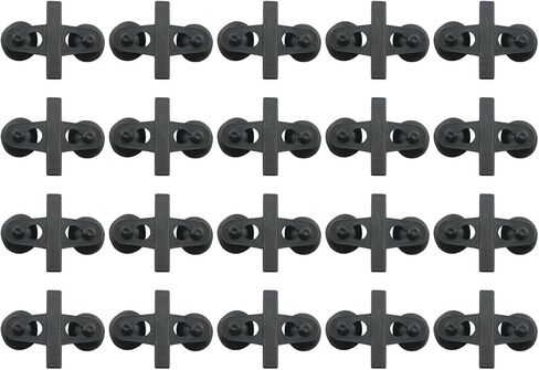 20PCS Black PVC Aquarium Divider Suction Cup Clamp Glass Fixing Clip Suitable for Separating Fish Tank and Supporting Plastic Mesh Panels in Kuwait