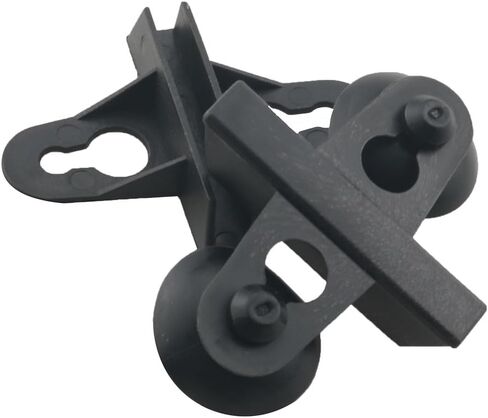 20PCS Black PVC Aquarium Divider Suction Cup Clamp Glass Fixing Clip Suitable for Separating Fish Tank and Supporting Plastic Mesh Panels in Kuwait