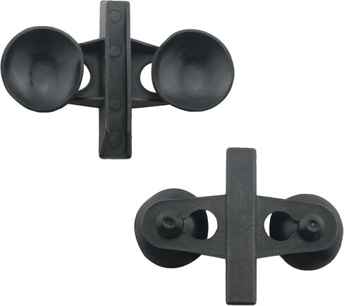 20PCS Black PVC Aquarium Divider Suction Cup Clamp Glass Fixing Clip Suitable for Separating Fish Tank and Supporting Plastic Mesh Panels in Kuwait