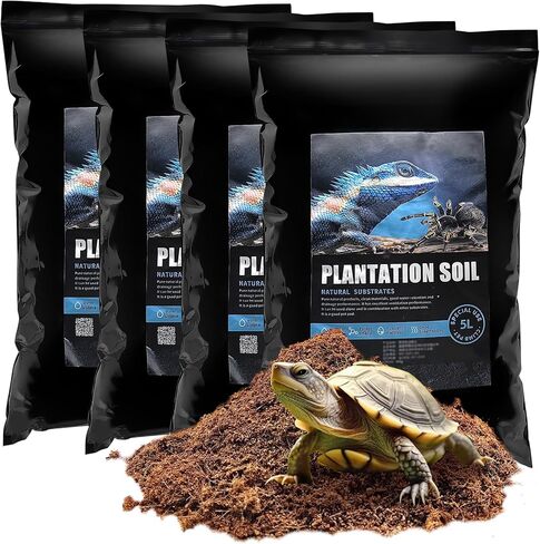 VCEPJH 2 Pcs Reptile Substrate Burrowing Tortoise Bedding for Habitat Bearded Dragon Enclosure Topsoil Terrarium Substrate for Snake Tarantula Gecko Lizard Spidey Frog Hermit Crab (5 L) in Saudi Arabia
