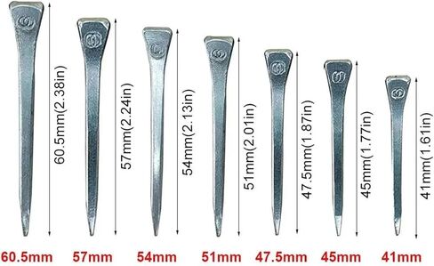 Horseshoe Nails 100 Pcs Steel E2-E8 Hoof Nails – Practical Horse Equipment for Shoe Repair, Harness Upkeep & Riding Essentials(100Pcs E8 60.5mm) in Saudi Arabia