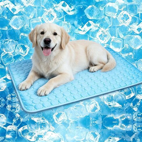 Dog Cooling Mat, Upgraded Arc-Chill Cooling Mat for Dogs Q-Max>0.4, Washable Dog Cooling Pad, Non-Slip Portable Cooling Pad for Dogs, Self-Cooling Bed for Small Medium Large Dogs Cats Indoor Outdoor in Kuwait