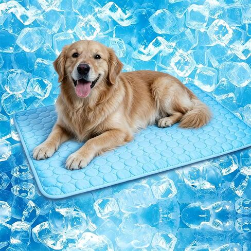 Dog Cooling Mat, Upgraded Arc-Chill Cooling Mat for Dogs Q-Max>0.4, Washable Dog Cooling Pad, Non-Slip Portable Cooling Pad for Dogs, Self-Cooling Bed for Small Medium Large Dogs Cats Indoor Outdoor in Kuwait