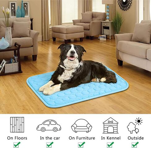 Dog Cooling Mat, Upgraded Arc-Chill Cooling Mat for Dogs Q-Max>0.4, Washable Dog Cooling Pad, Non-Slip Portable Cooling Pad for Dogs, Self-Cooling Bed for Small Medium Large Dogs Cats Indoor Outdoor in Kuwait