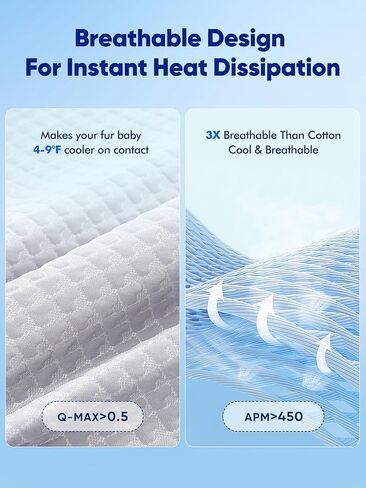أسرة تبريد للكلاب 3 في 1 من Rywell مقاس كبير للكلاب، بساط تبريد للكلاب مزود بتقنية Arc-Chill (Q-Max>0.5)، وسادة قفص للكلاب للصيف، غير قابلة للانزلاق وقابلة للغسل في الغسالة بالكامل، هدية لمحبي الكلاب، 43 بوصة × 31 بوصة، رمادي in Kuwait