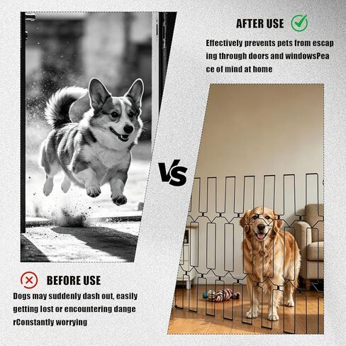 Retractable Metal Dog Gate for Front Door & RV, 39.37" Wide 30.7" Tall, Bite-Resistant Pet Barrier, Wall-Mounted Space-Saving Indoor Dog Gate in Kuwait
