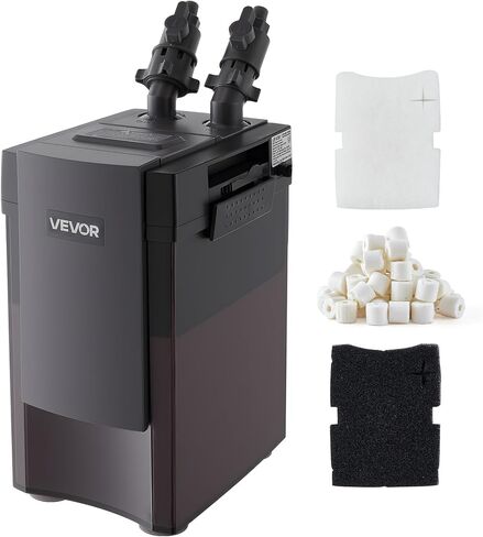 فلتر علبة VEVOR 224.5GPH، فلتر حوض السمك الخارجي ثلاثي المراحل مع مضخة قوية، آلة تنظيف دوران المياه تمامًا مع وسائط لخزانات الأسماك وأحواض السمك حتى 55 جالونًا، للمياه العذبة in Kuwait