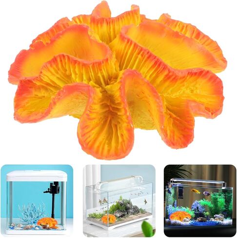 Didiseaon Artificial Coral Reef Aquarium Decor 5.11In Resin Fish Tank Decoration for Freshwater Saltwater Fish Tank Accessories Natural-Looking Reef Ornament in Kuwait