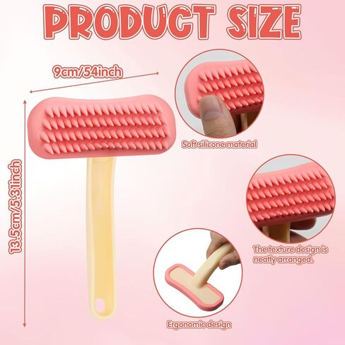 Rabbit Brush, Soft Silicone Small Animal Massage Comb, Practical Bunny Brush for Grooming, Bunny Grooming Kit Supplies Suitable for Cats Puppies & Other Pets in Kuwait