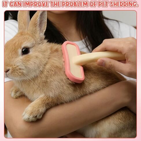 Rabbit Brush, Soft Silicone Small Animal Massage Comb, Practical Bunny Brush for Grooming, Bunny Grooming Kit Supplies Suitable for Cats Puppies & Other Pets in Kuwait