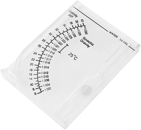 Automatic Hydrometer, Salt Water Salinity Tester, Specific Gravity Test Tool, Auto Level Design for Brackish Marine Fish Tank Aquarium 9 12cm in Kuwait