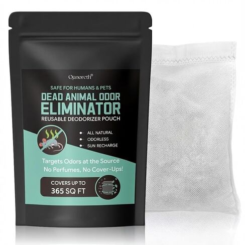 Dead Rodent Odor Absorber for Strong Indoor Smells – Industrial-Grade Deodorizing Pouch for Wall, Attic & Crawlspace – Fragrance-Free & Reusable – Covers Up to 365 Sq Ft – No Harsh Chemicals in Kuwait